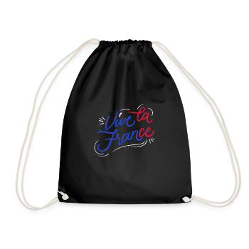 Long live the France - Drawstring Bag - black - Front