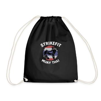 Muay Thai Shirt - Turnbeutel - Schwarz - Vorne