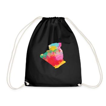 Algeria - Drawstring Bag - black - Front
