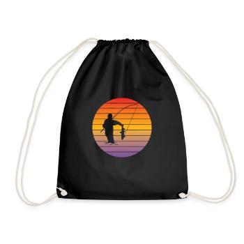 Hameçons Pêche Pêche Pêche Pêche Pêche - Sac de sport léger - noir - Devant
