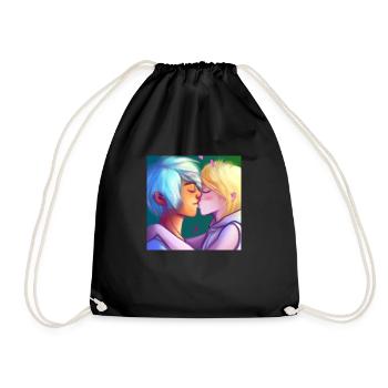 LGBT Queer kiss 🌈🌈 - Drawstring Bag - black - Front