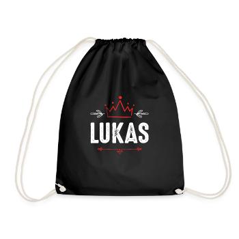 Lukas - Drawstring Bag - black - Front