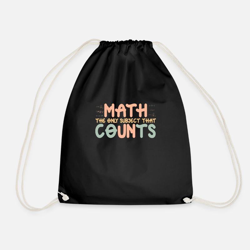 Math the only Subject that Counts - Turnbeutel - Schwarz