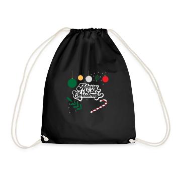 Joyeux Noël - Sac de sport léger - noir - Devant