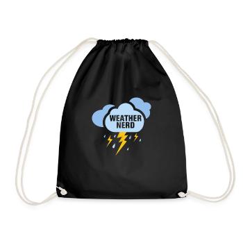 Météorologue Nerd Météorologue Météorologue - Sac de sport léger - noir - Devant