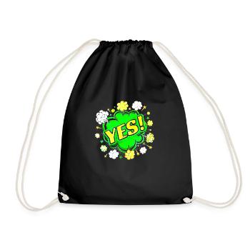 oui chante drôle pas de fille féminisme appliquer toujours - Sac de sport léger - noir - Devant