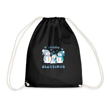 Bénédictions des Fêtes - Sac de sport léger - noir - Devant
