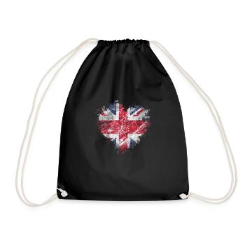 Angleterre Royaume-Uni Londres Anglais britannique Royaume-Uni - Sac de sport léger - noir - Devant