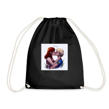 LGBT Queer kiss 🌈🌈 - Drawstring Bag - black - Front