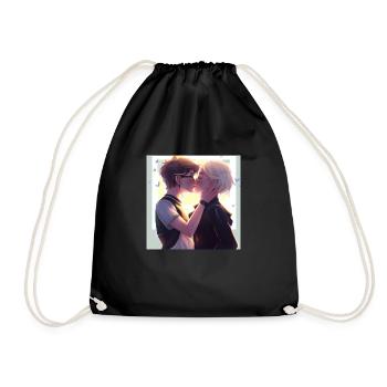 LGBT Queer kiss 🌈🌈 - Drawstring Bag - black - Front
