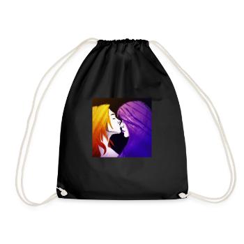 LGBT Queer kiss 🌈🌈 - Drawstring Bag - black - Front