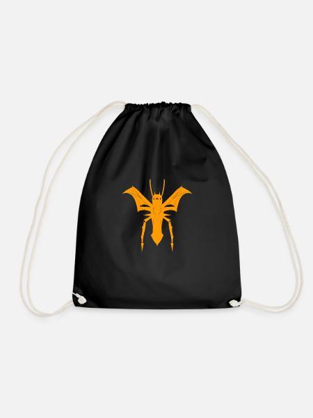Flying spider - Drawstring Bag - black