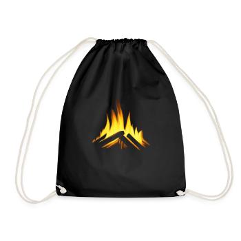 Feu de camp Camping Nature Feu de forêt Extérieur Tente 6 - Sac de sport léger - noir - Devant