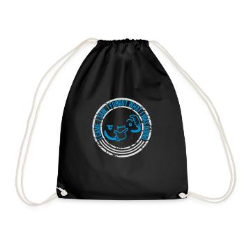 I came saw forget - Drawstring Bag - black - Front