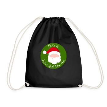Le Père Noël est barbu comme moi - Sac de sport léger - noir - Devant