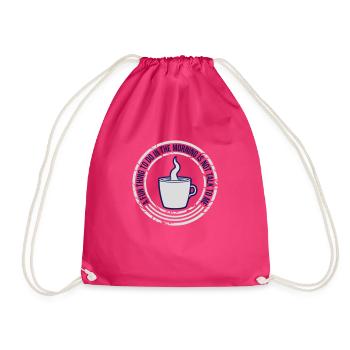not talk to me - Drawstring Bag - fuchsia - Front
