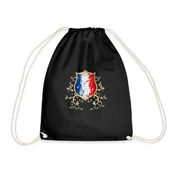 Frankreich Französisch Paris Frankreich Europa Eiffelturm - Turnbeutel - Schwarz - Vorne