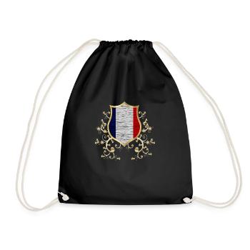 Frankreich Französisch Paris Frankreich Europa Eiffelturm - Turnbeutel - Schwarz - Vorne