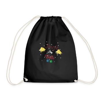 Jingle mes couilles - Sac de sport léger - noir - Devant