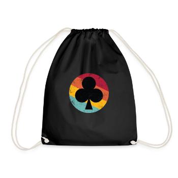 Poker Rétro - Sac de sport léger - noir - Devant