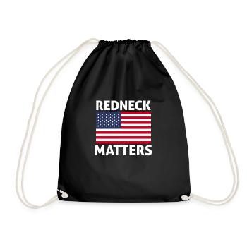 Redneck America Matters Land Western USA Männer - Turnbeutel - Schwarz - Vorne