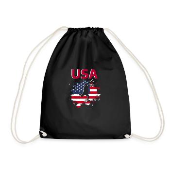 États-Unis d'Amérique Football 2022 supporter foot - Sac de sport léger - noir - Devant