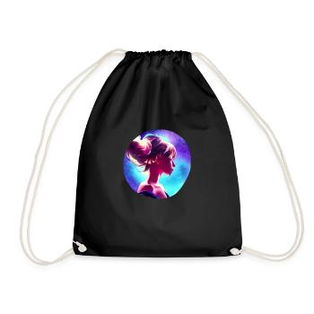 ANIME SPACE GIRL - Sac de sport léger - noir - Devant