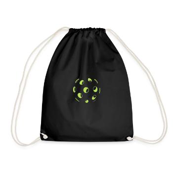 Pickleball Graphic - Drawstring Bag - black - Front