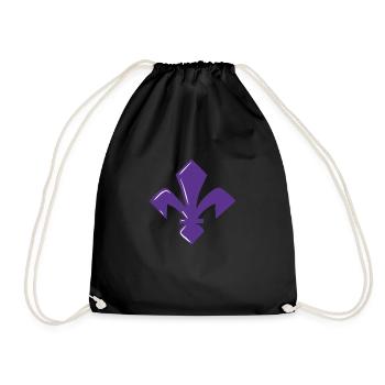 Lily Florence Purple - Drawstring Bag - black - Front