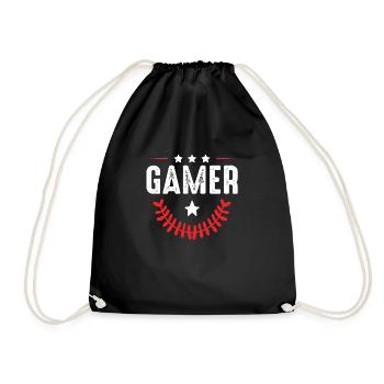 Gamer Beruf - Turnbeutel - Schwarz - Vorne