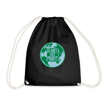 Planète sur le devis de profit - Sac de sport léger - noir - Devant