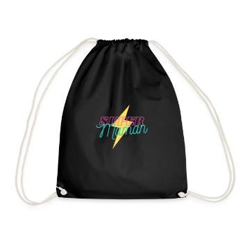 une super maman - Sac de sport léger - noir - Devant