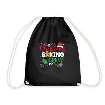Christmas Baking Crew - Turnbeutel - Schwarz - Vorne