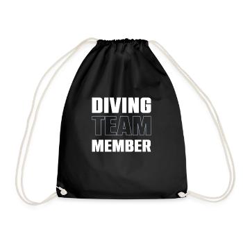 Diving Team - Drawstring Bag - black - Front