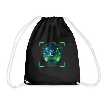 Pilote de drone futuriste 3 - Sac de sport léger - noir - Devant
