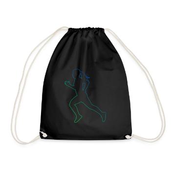 Course de jogging Hommes Femmes Course de fond - Sac de sport léger - noir - Devant
