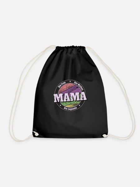 Mama die Legende - Turnbeutel - Schwarz