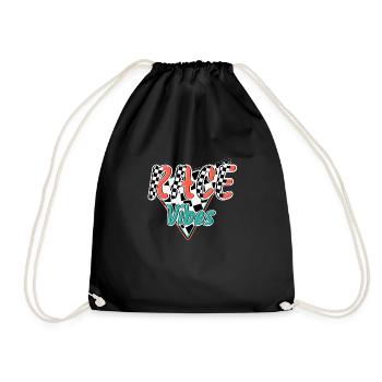 Race Vibes - Drawstring Bag - black - Front