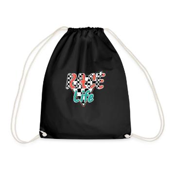 Race Life - Drawstring Bag - black - Front