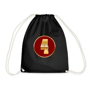Numéro d’or 4 - Sac de sport léger - noir - Devant