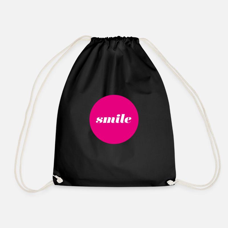 smile - Turnbeutel - Schwarz