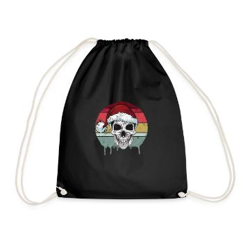 Drôle de cadeau de squelette de Noël - Sac de sport léger - noir - Devant