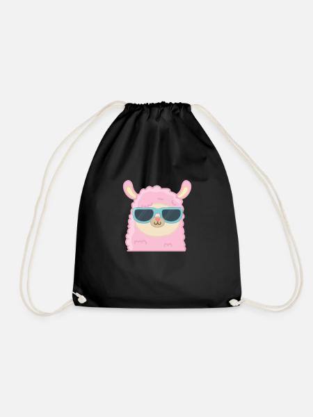 Coole Lama - Turnbeutel - Schwarz
