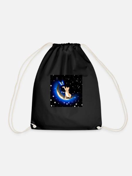 RS - LUA CRESCENTE AZUL - Turnbeutel - Schwarz