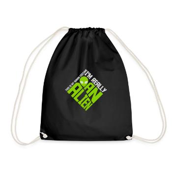 Citation extraterrestre de costume humain - Sac de sport léger - noir - Devant