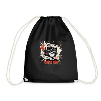 Trash Polka Crasy Mind - Drawstring Bag - black - Front