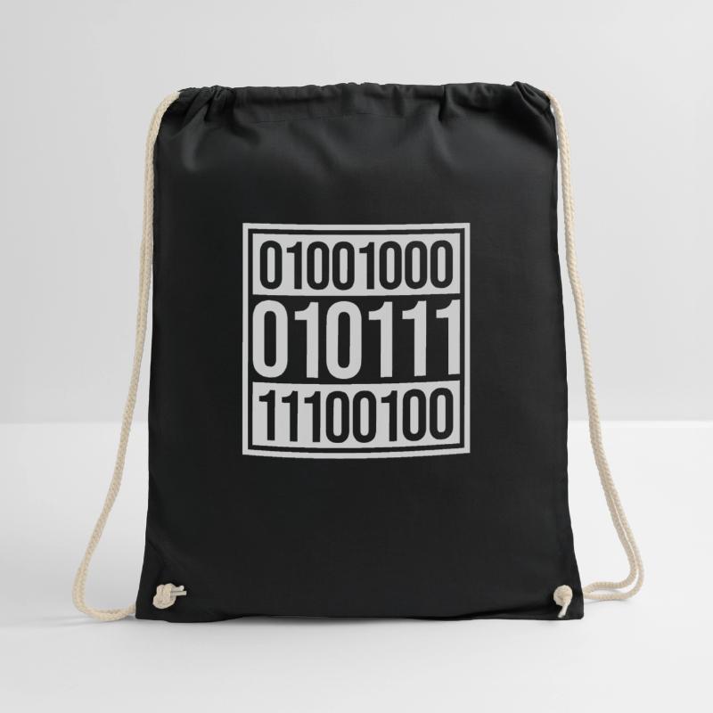 Langage de programme de code binaire Sac de sport léger