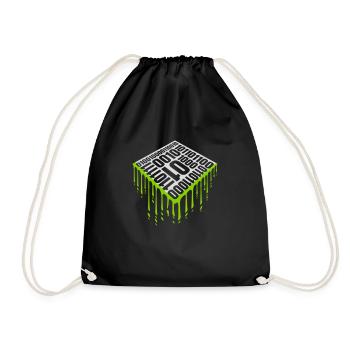 Langage de programme de code binaire - Sac de sport léger - noir - Devant