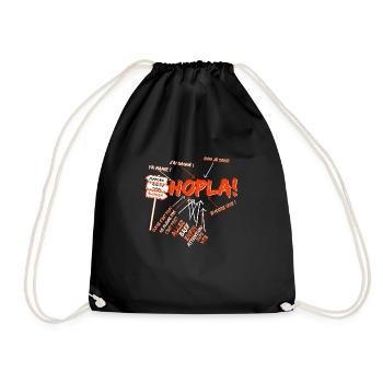 hopla Alsace strasbourg bas-rhin haut-rhin - Sac de sport léger - noir - Devant