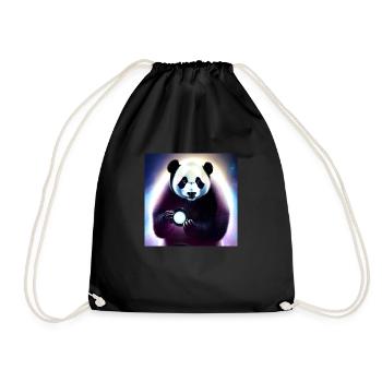 Un panda pour tous les cœurs - Sac de sport léger - noir - Devant